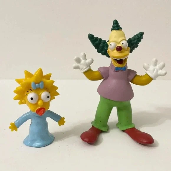 Lot of 6 The Simpsons Toys Keychains Bart Krusty the Clown Maggie Groundskeeper - Picture 13 of 16